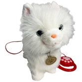 Dancing Long Haired Cat – Interactive Walking Toy with Lead image 1